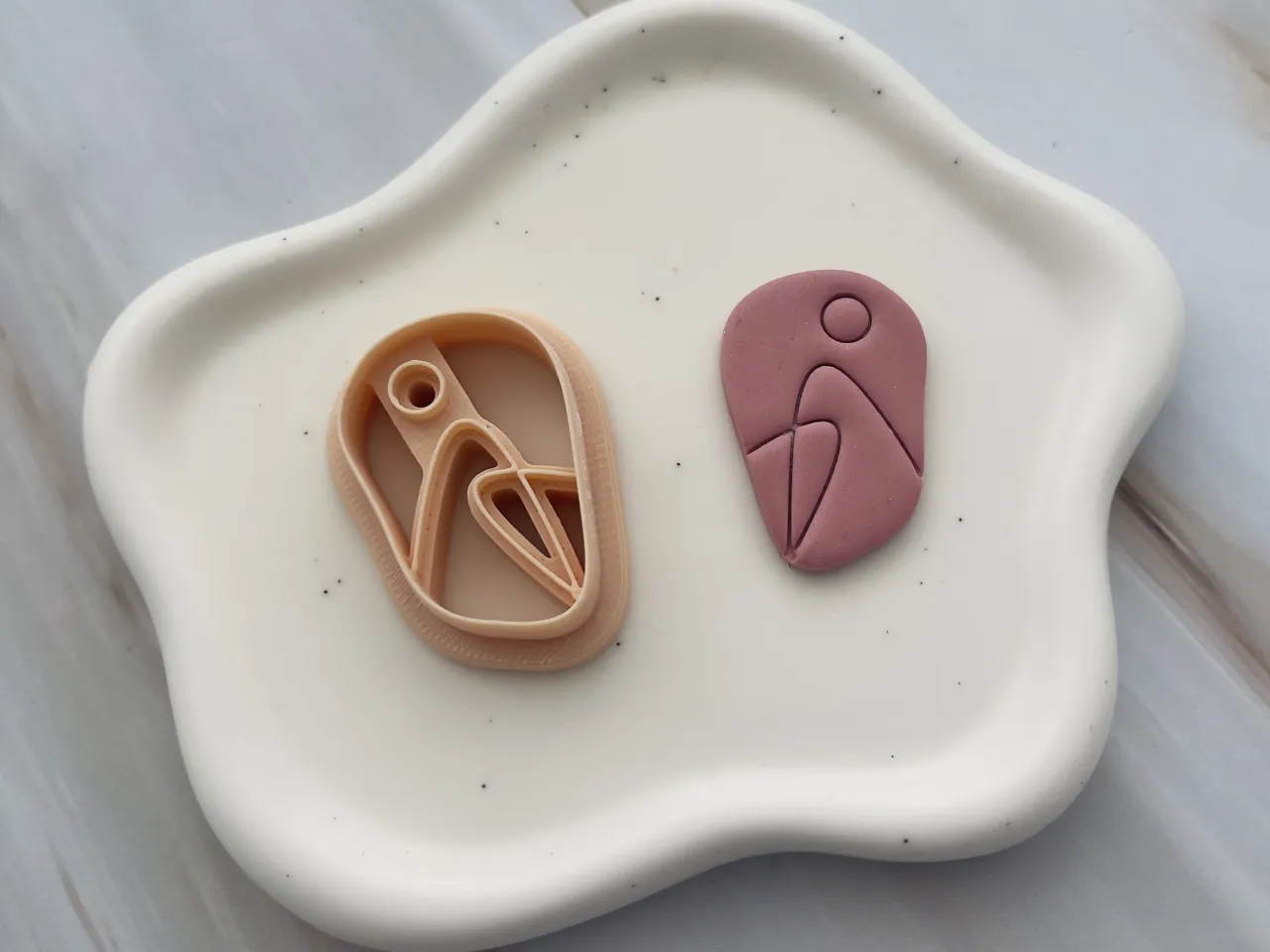 Abstract Polymer Clay Earrings Cutters view 3