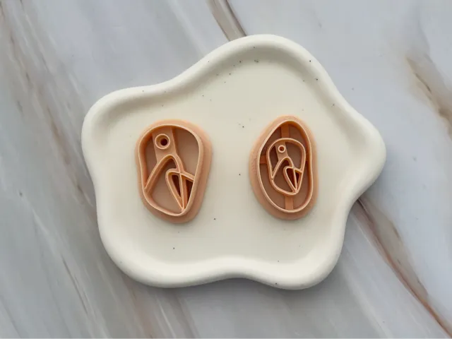 Abstract Polymer Clay Earrings Cutters