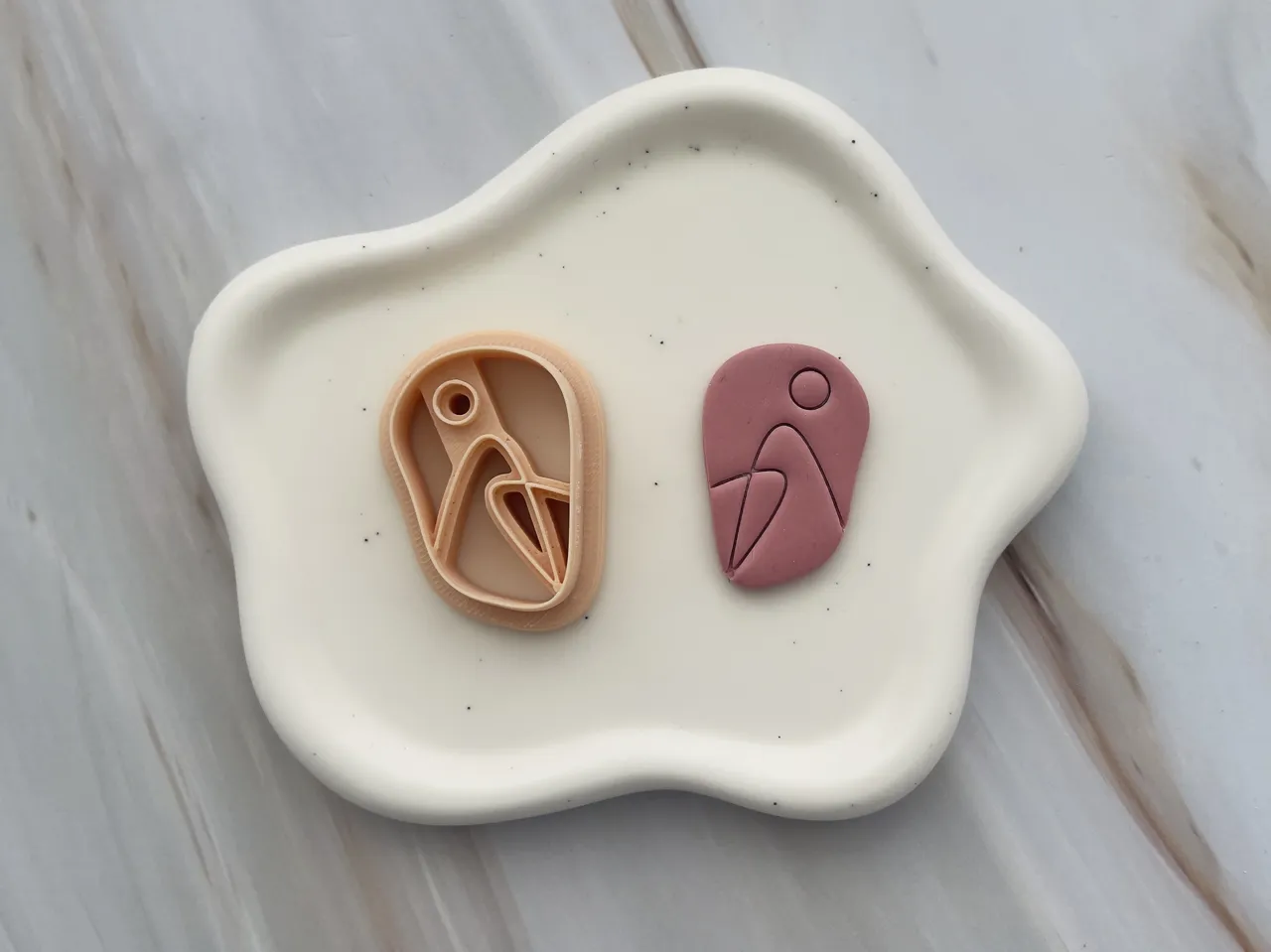 Abstract Polymer Clay Earrings Cutters view 2
