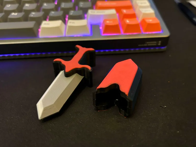 Magnetic Fidget Sword (5x3mm Magnet Remix)