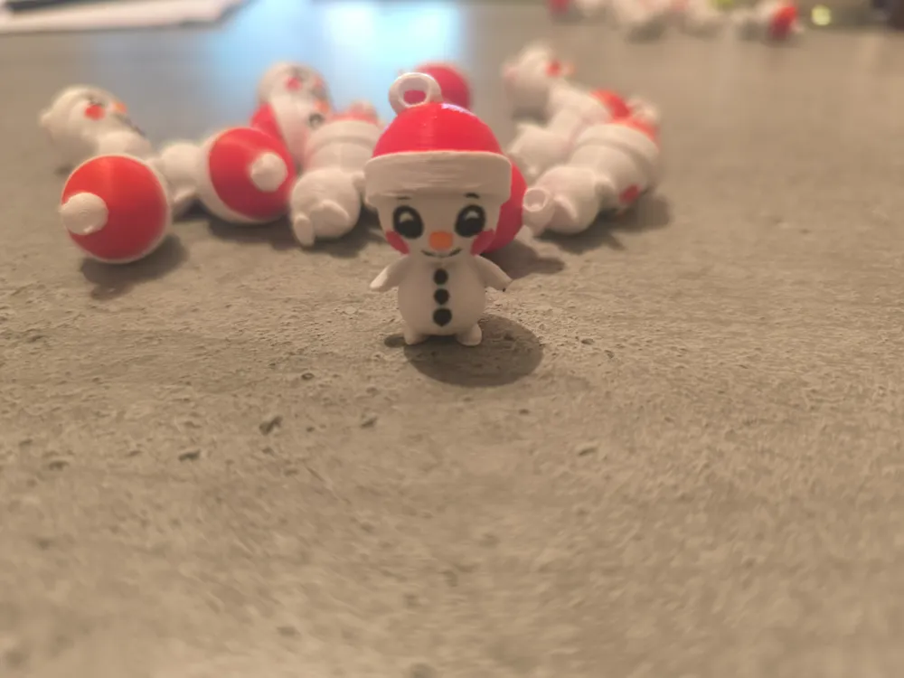 Mini Snowman - Free 3D Print Model - MakerWorld