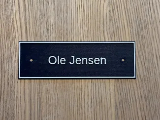 Customisable door sign