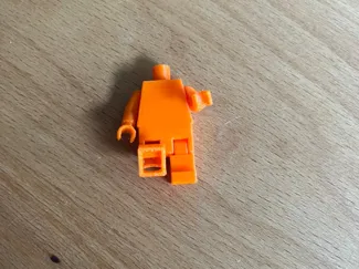 Baustein kompatible Print in Place Minifigur