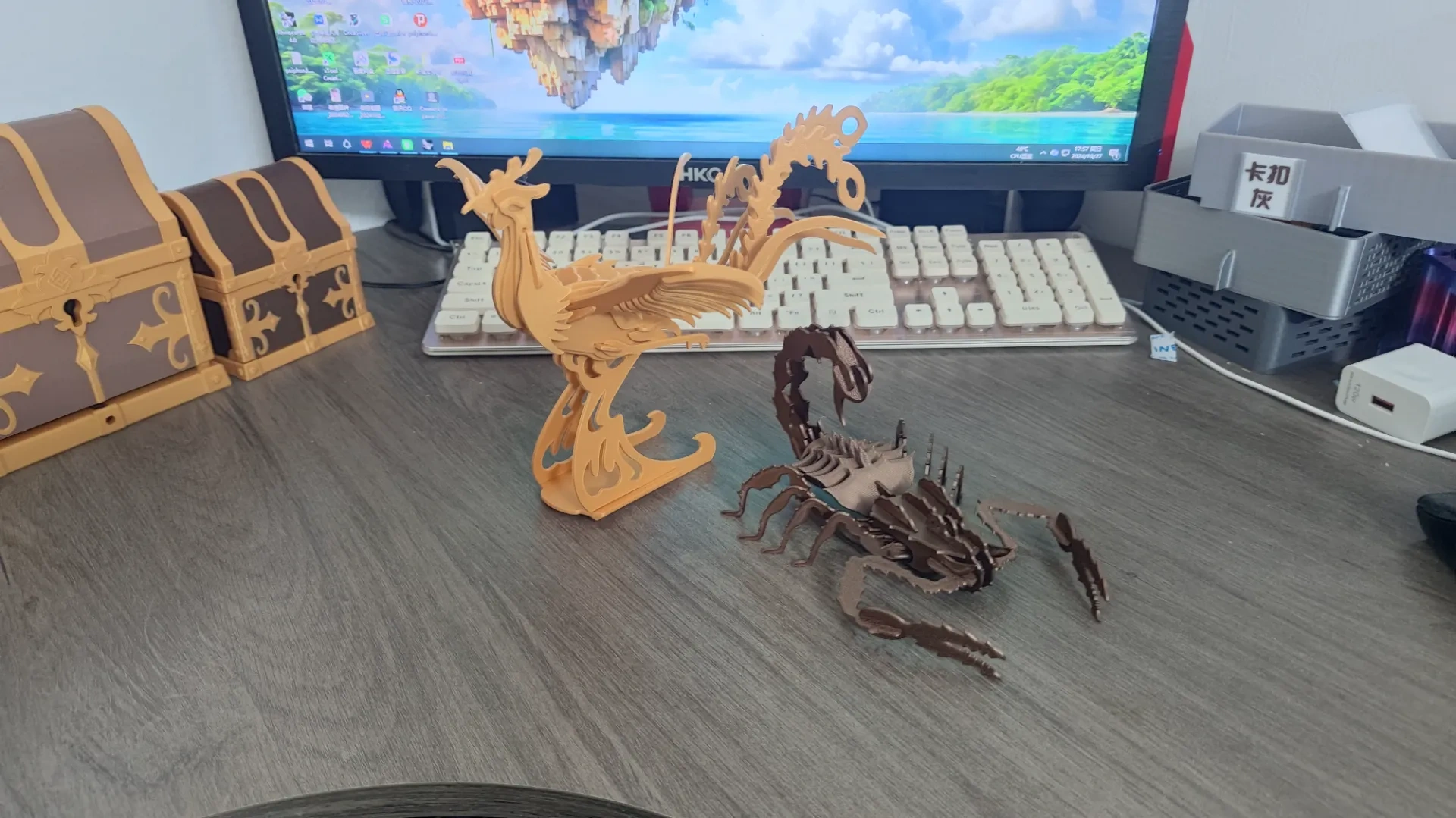 Miniatura 1 do modelo 3D 蝎子-立体拼图系列