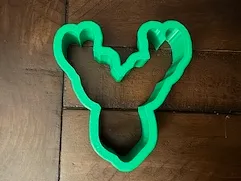 3.5" Buck Head/Deer Head Antlers Cookie Cutter