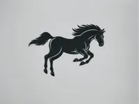 Cheval au galop — déco murale — photo 2