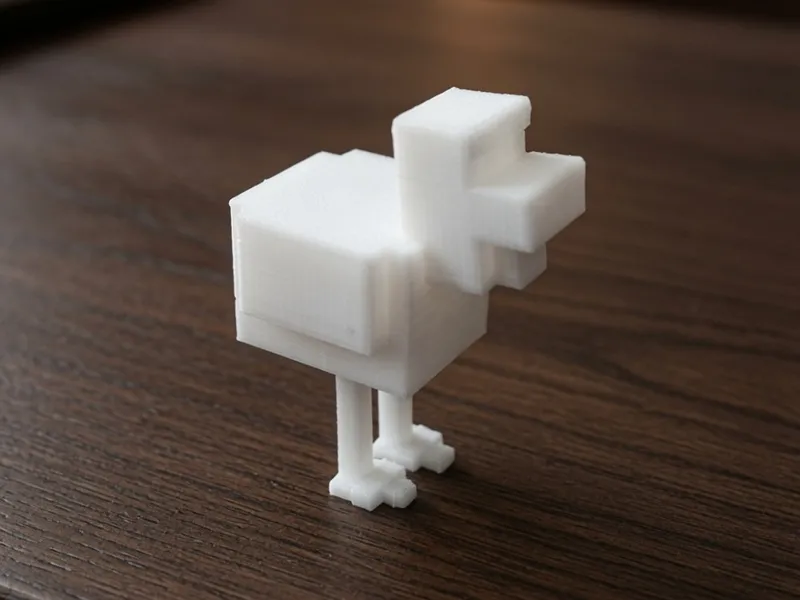 minecraft chicken figure 3D