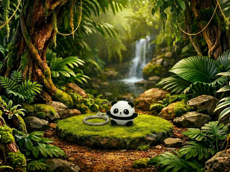 Panda - AniBowlz | Cute Keychain Pillbox