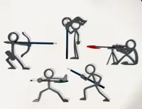 Porte-stylo bonhomme guerrier — photo 3