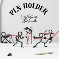 Porte-stylo bonhomme guerrier — photo 2
