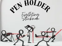 Porte-stylo bonhomme guerrier — photo 1