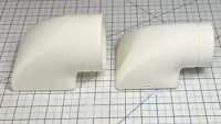 Low Profile Fan Vent P2S X2D Rt Angle Hose Adapters V2