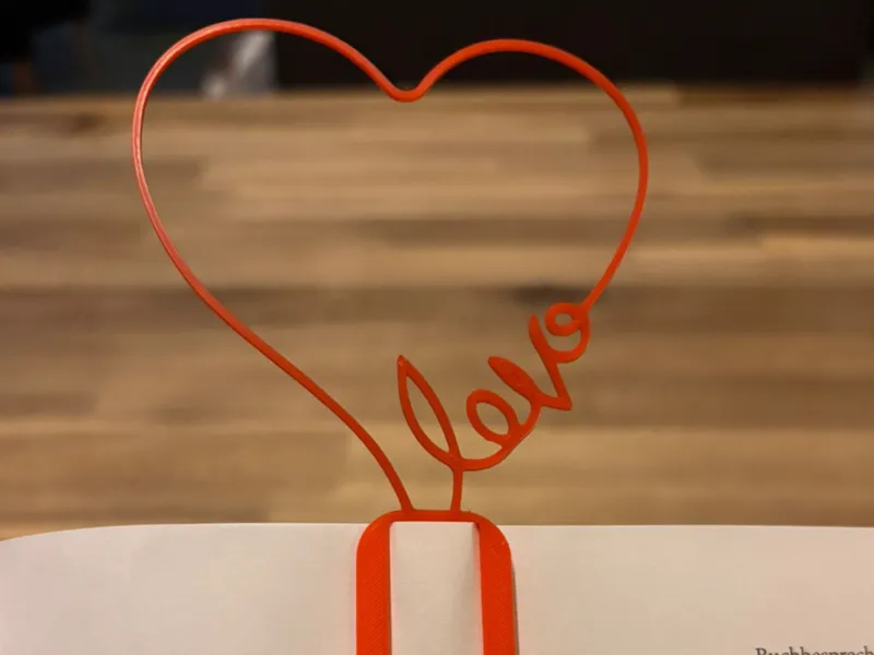 Heart Love Bookmark