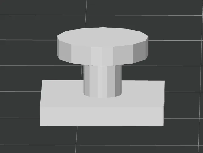 Simple and small Keyhole Mount/Slot