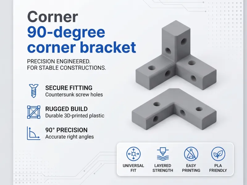 Corner 90-degree bracket