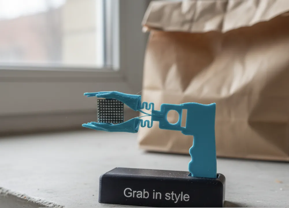 Chips Grabber - with Ergonomic pistol handle - Free 3D Print Model ...