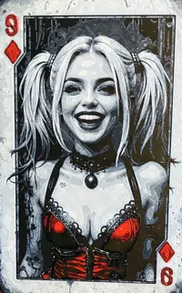 Plaque Harley Quinn multicolore — photo 6