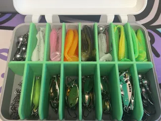Tackel Bait Container Box with Grid Division