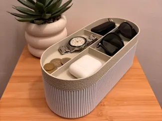 Organizer Modern Ribbed Storage Box