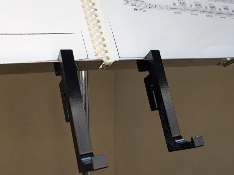 Music Stand Clip-on Holder for Tuner or Smartphone