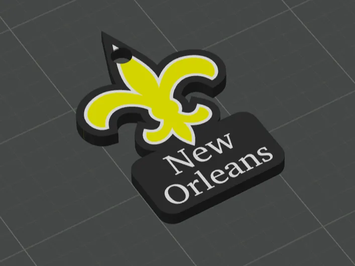 New Orleans Saints Keychain