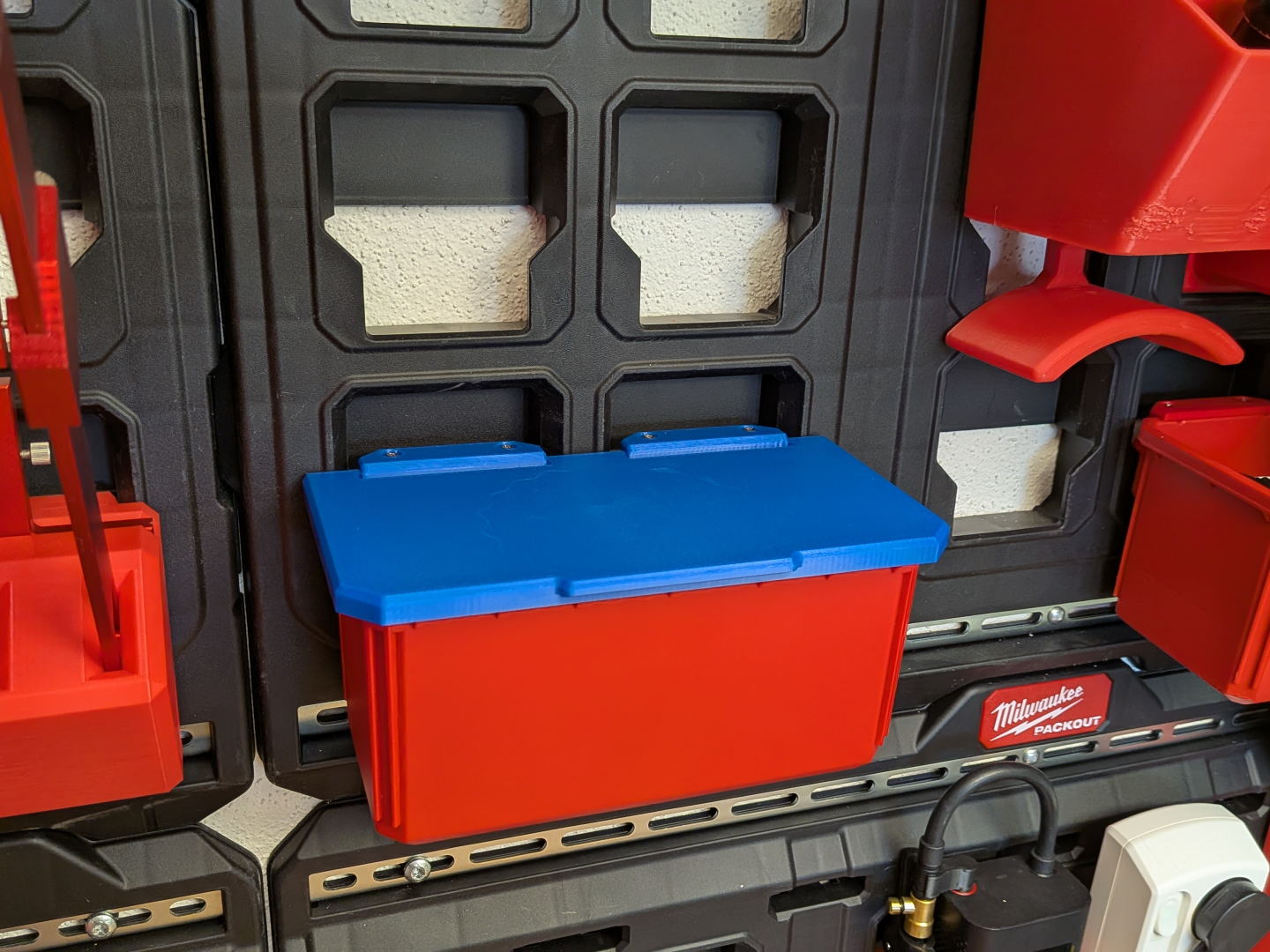 Milwaukee Packout Box Mount + Hinged Cover