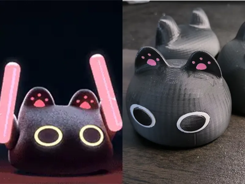 可爱猫猫摇荧光棒