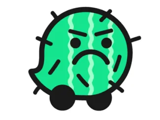 Waze character (Angry Cactus)
