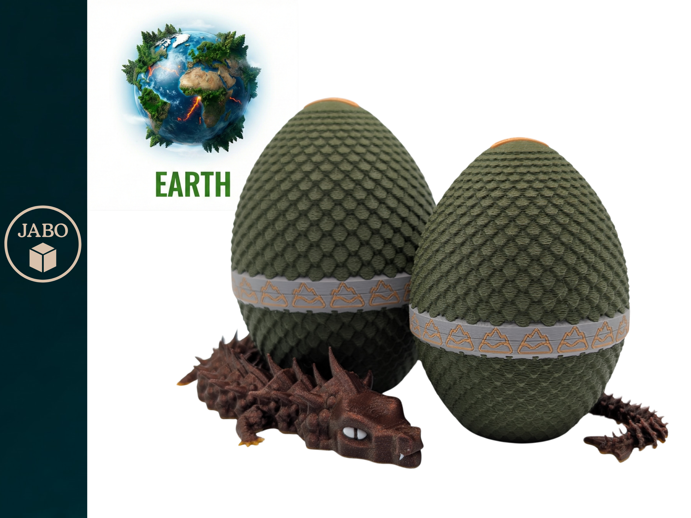 Miniatura 1 do modelo 3D Dragon Egg - Elemental Edition