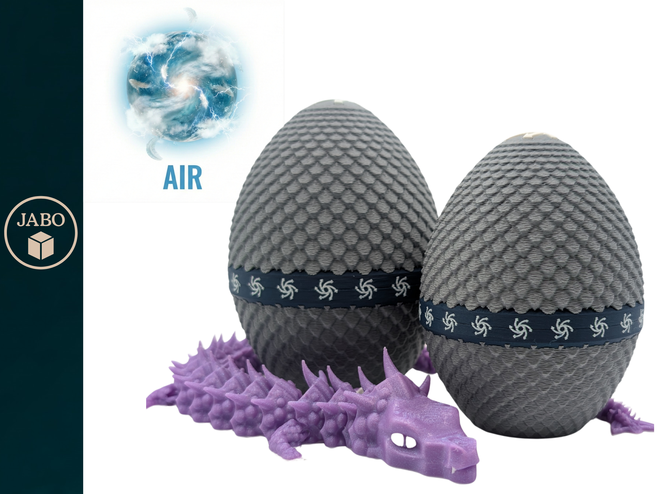 Miniatura 2 do modelo 3D Dragon Egg - Elemental Edition
