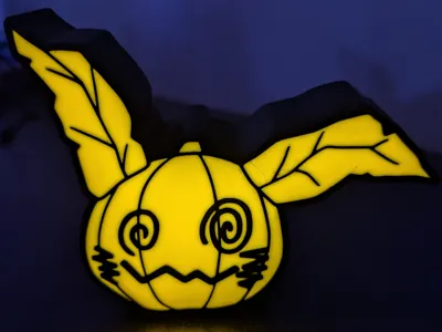 Mimikyu Lightbox pumpkin