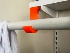 Under/Over Shelf Mounting J hook - 35mm Diameter