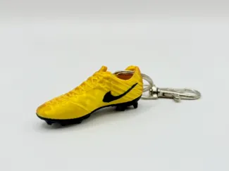 Mini Golden Soccer Cleats Keychain