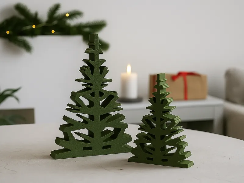 futuristisches Weihnachtsbaum-Dekor