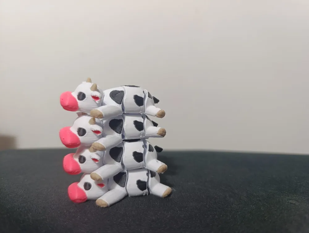 Flexible & articulated cow - Free 3D Print Model - MakerWorld