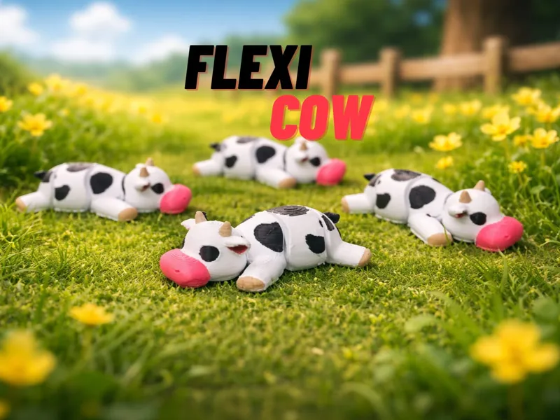 Flexible & articulated cow
