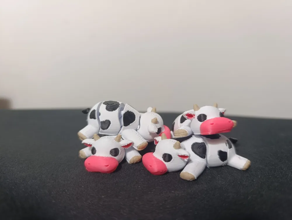 Flexible & articulated cow - Free 3D Print Model - MakerWorld