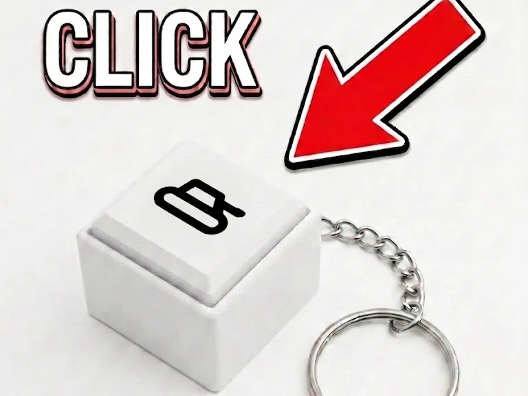 Tank Fidget Clicker Keychain