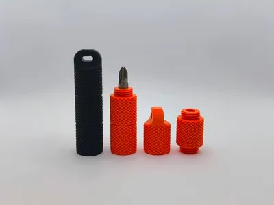 Keychain screwdriver dual hex bits