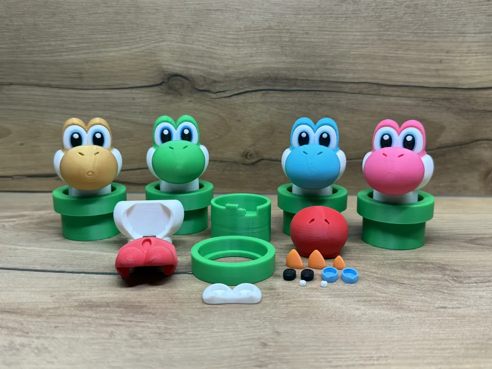Yoshi Tuyau Clicker multipart - Free 3D Print Model - MakerWorld