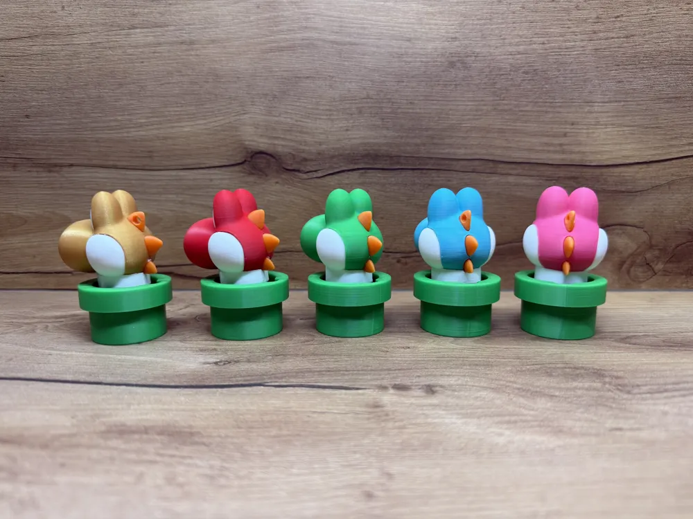 Yoshi Tuyau Clicker multipart - Free 3D Print Model - MakerWorld