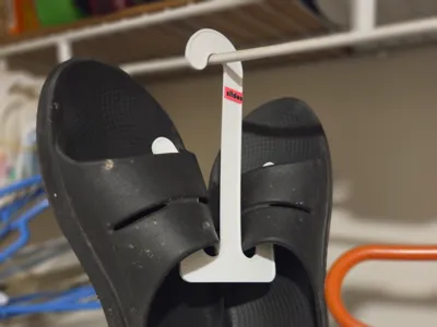 Shoe hanger Organizer With Customizable Label