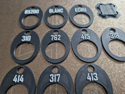 Floss drops with custom numbers