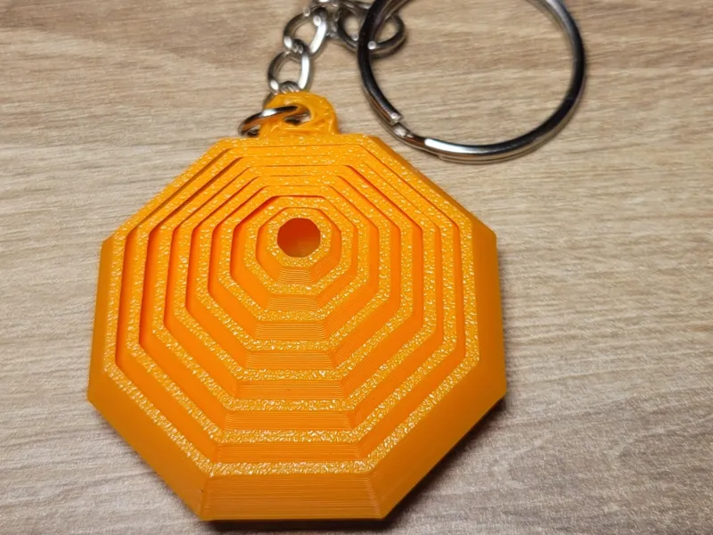 Hexagon Key Chain