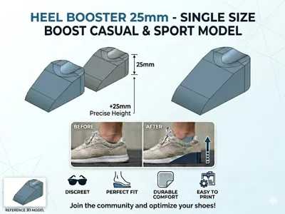 Height booster 25mm