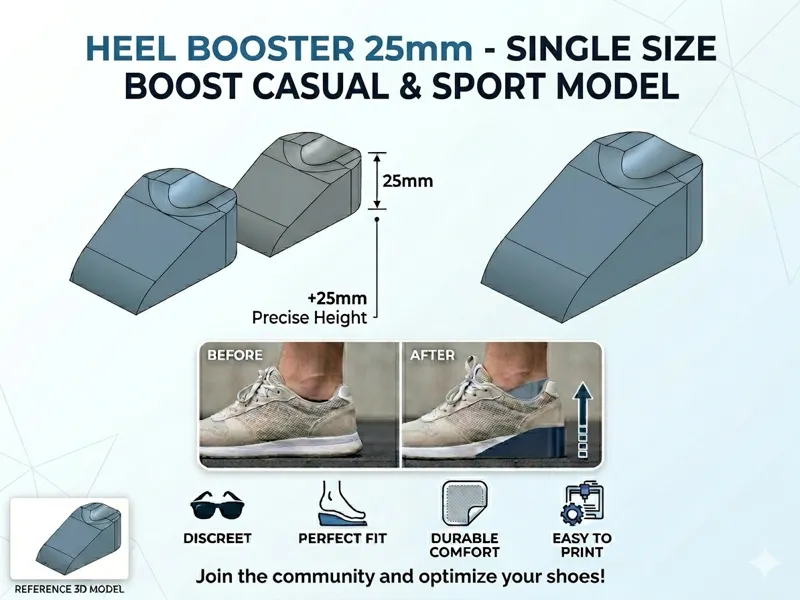 Height booster 25mm