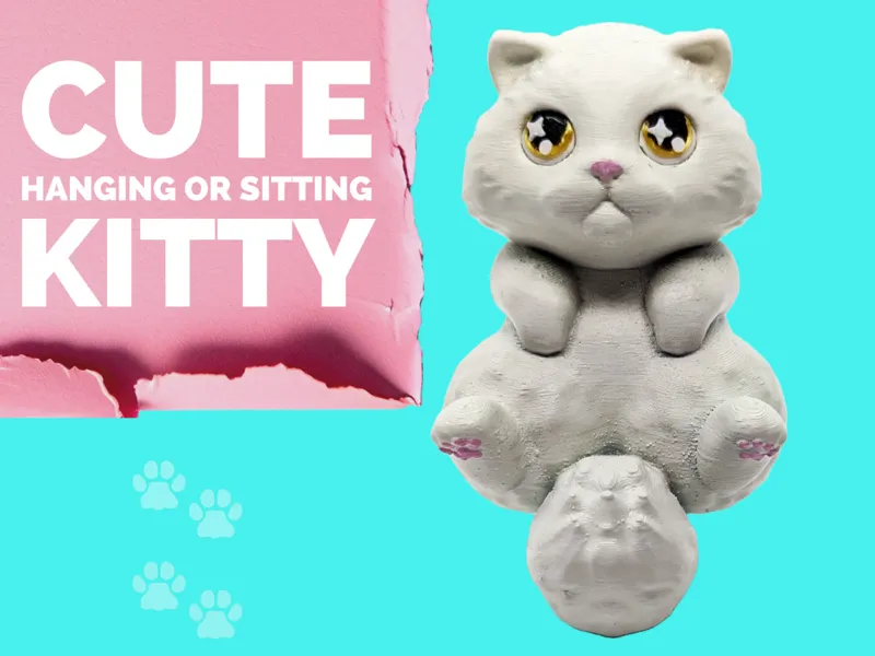 Hanging or Sitting Kitty Cat