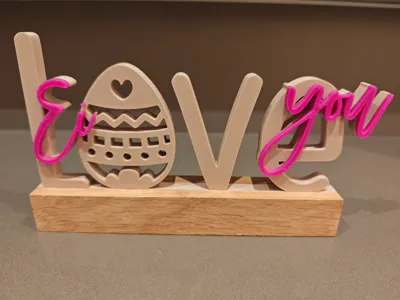 Ei love you – magical 3D lettering (no AMS)