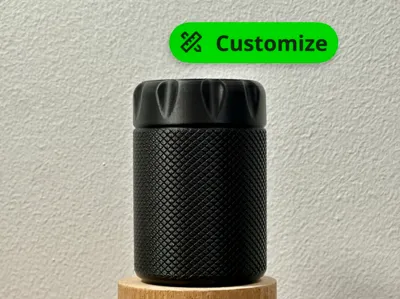 Twist Lock Container - Customizable size +/– knurl