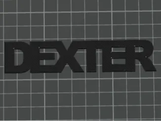 Prénom Dexter en lettres décoratives